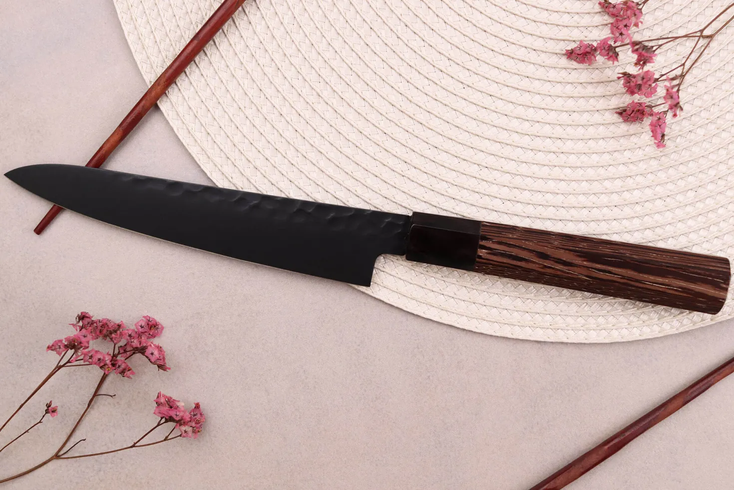 Couteau universel 15cm japonais Sakai Takayuki Kurokage VG10 manche en wengé