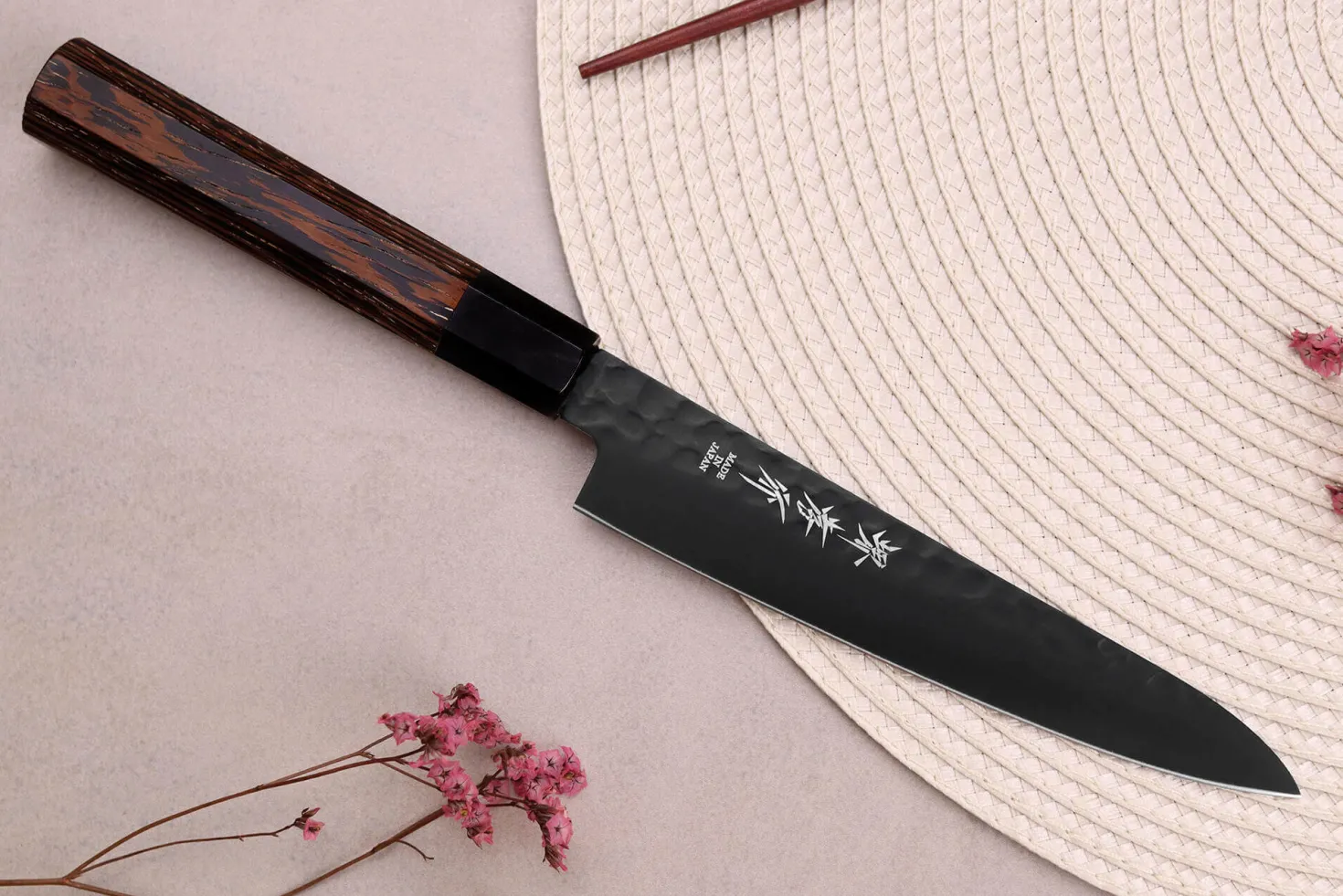 Couteau universel 15cm japonais Sakai Takayuki Kurokage VG10 manche en wengé