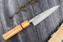 Couteau universel 13,5cm japonais artisanal Yuzo SLD olivier et sequoia