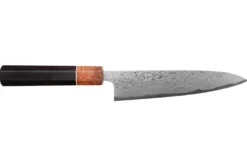 Couteau universel 15cm japonais artisanal Toshihiro Wakui Aogami 2 damas laminé
