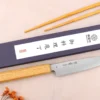 Couteau universel 13,5cm japonais artisanal Sakai Kikumori TS10 en chêne