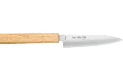 Couteau universel 13,5cm japonais artisanal Sakai Kikumori TS10 en chêne