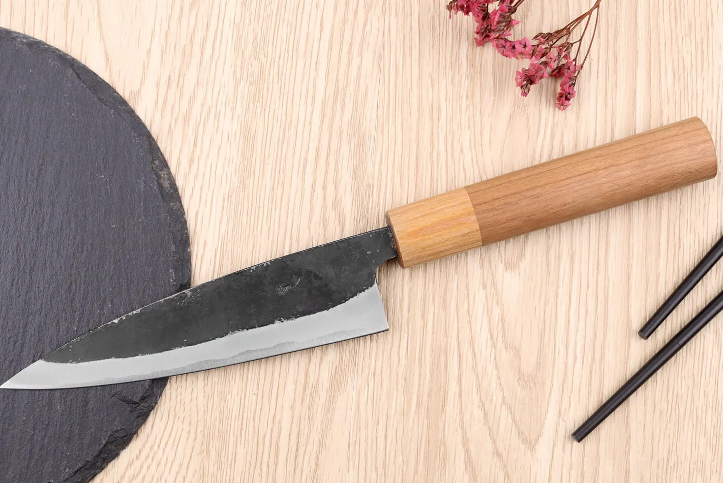 Couteau universel 13,5cm japonais artisanal Kouki Hashimoto BS2