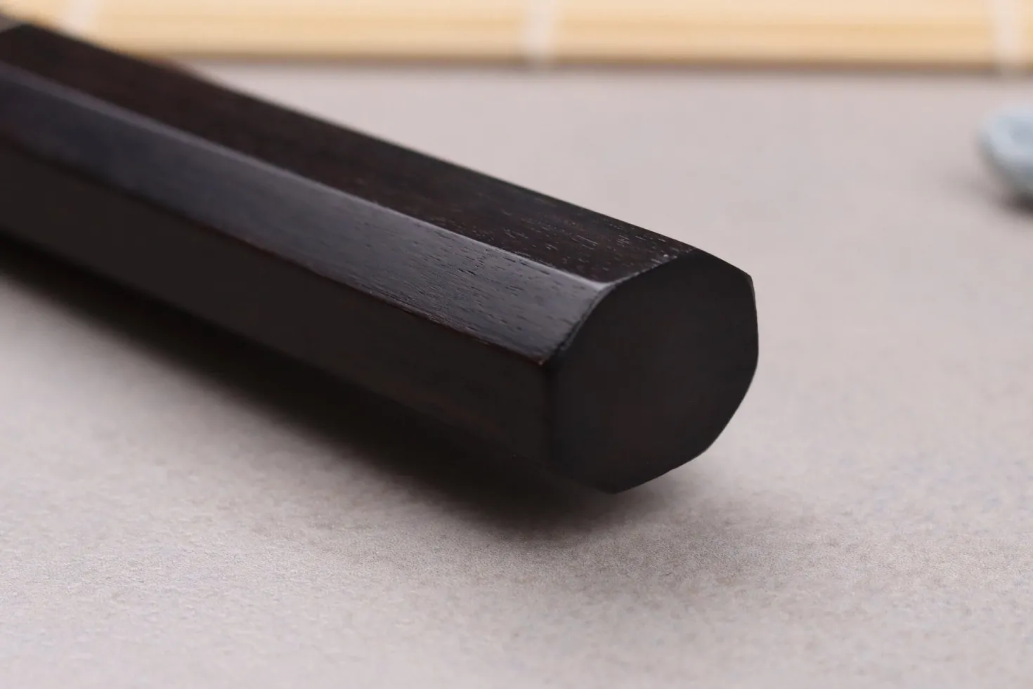 Couteau universel 18cm japonais artisanal Naoki Mazaki WS2 Black Nashiji