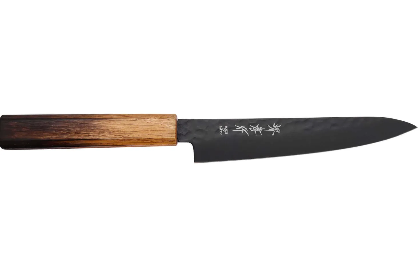Couteau universel 15cm japonais Sakai Takayuki Kurokage VG10 manche en chêne brûlé