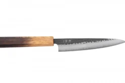 Couteau universel 15cm japonais artisanal Yuzo Black AS chêne brûlé