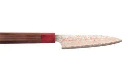 Couteau universel 13cm japonais artisanal Takeshi Saji VG10 Rainbow Nashiji