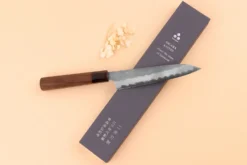 Couteau universel 15cm japonais artisanal Nigara Hamono Tsuchime AS manche en noyer