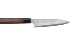 Couteau universel 15cm japonais artisanal Nigara Hamono Tsuchime AS manche en noyer