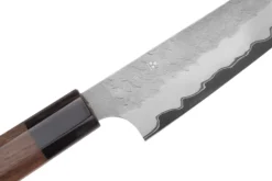 Couteau universel 15cm japonais artisanal Nigara Hamono Tsuchime AS manche en noyer