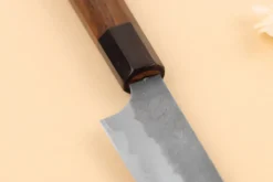 Couteau universel 15cm japonais artisanal Nigara Hamono Tsuchime AS manche en noyer