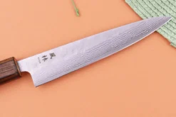 Couteau universel 15cm japonais artisanal Yuzo Enju Damas 440C