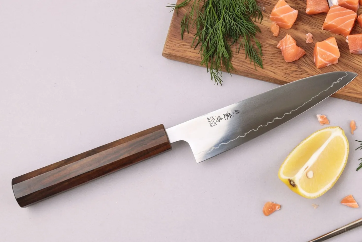 Couteau universel 15cm japonais artisanal Yu Kurosaki Gekko San Maï