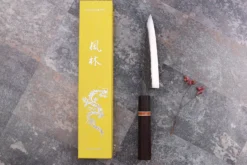 Couteau universel 13,5cm japonais artisanal Yuzo Black SLD ébène et cognassier