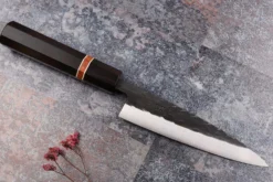 Couteau universel 13,5cm japonais artisanal Yuzo Black SLD ébène et cognassier