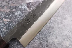 Couteau universel 13,5cm japonais artisanal Yuzo Black SLD ébène et cognassier