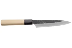 Couteau universel 15cm japonais artisanal Sakai Kikumori Kikuzuki Kuro