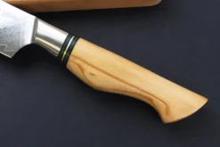Couteau universel 13,5cm Ryda Knives ST650 Damas et manche en olivier