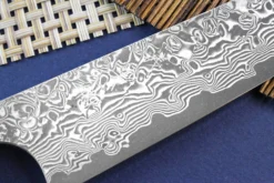 Couteau universel japonais artisanal Yoshimi Kato 15cm VG10 Nickel Damascus cerisier