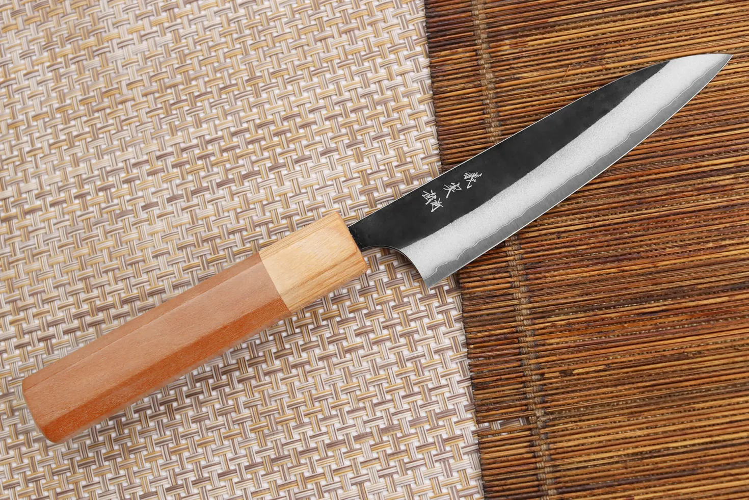 Couteau universel japonais artisanal Yoshimi Kato AS Brut 12cm