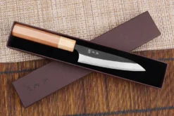 Couteau universel japonais artisanal Yoshimi Kato AS Brut 12cm