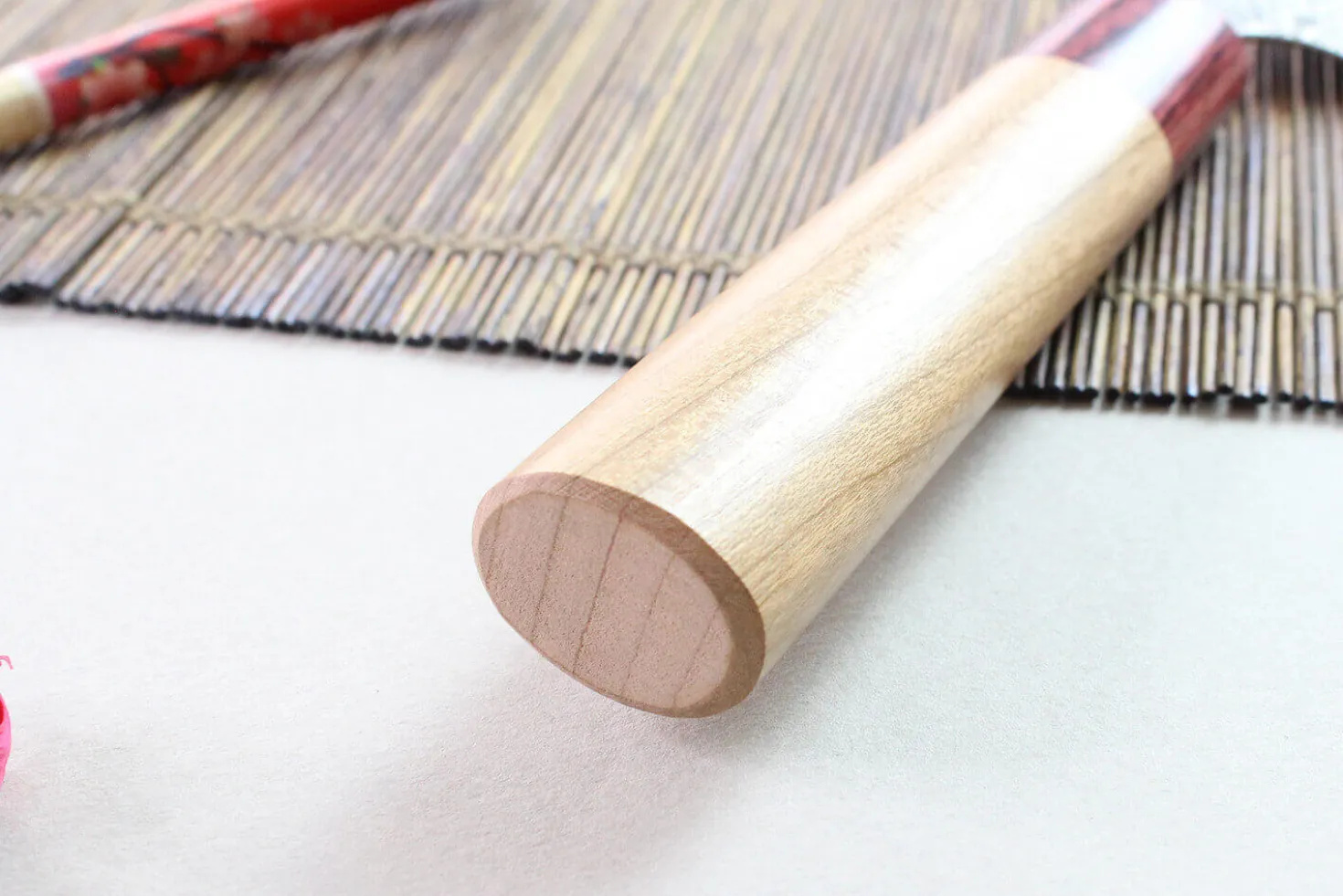 Couteau universel japonais artisanal Yoshimi Kato 12cm VG10 Nickel Damascus cerisier