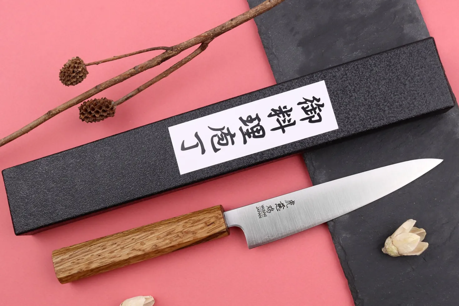 Couteau universel japonais artisanal Wusaki Migaki G3 13,5cm