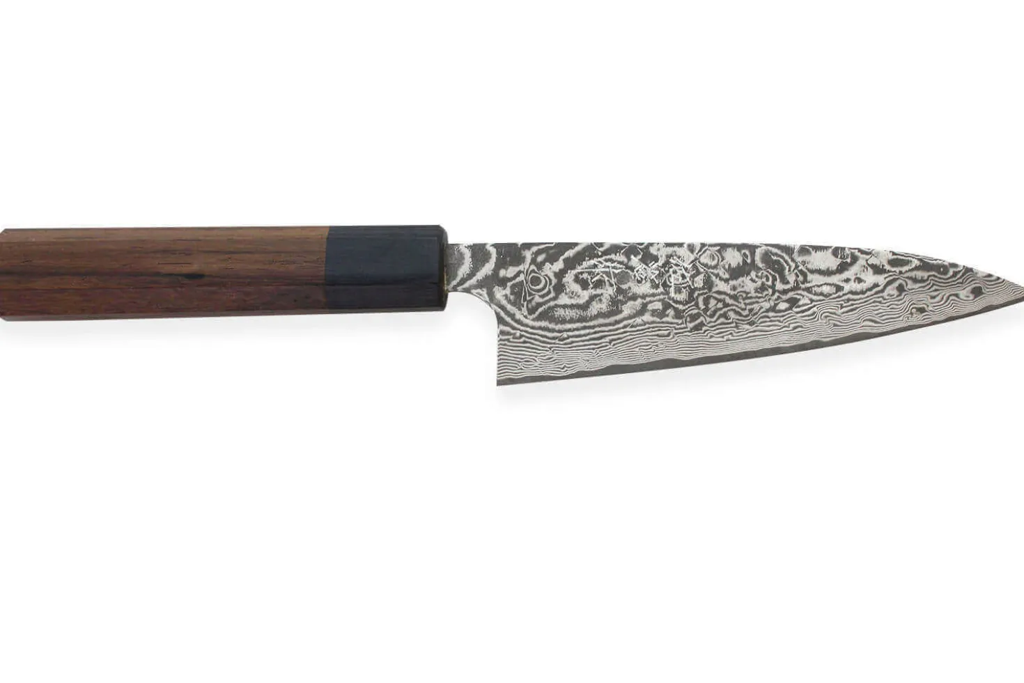 Couteau universel japonais artisanal Takeshi Saji R2 Nickel Damas 13,5cm