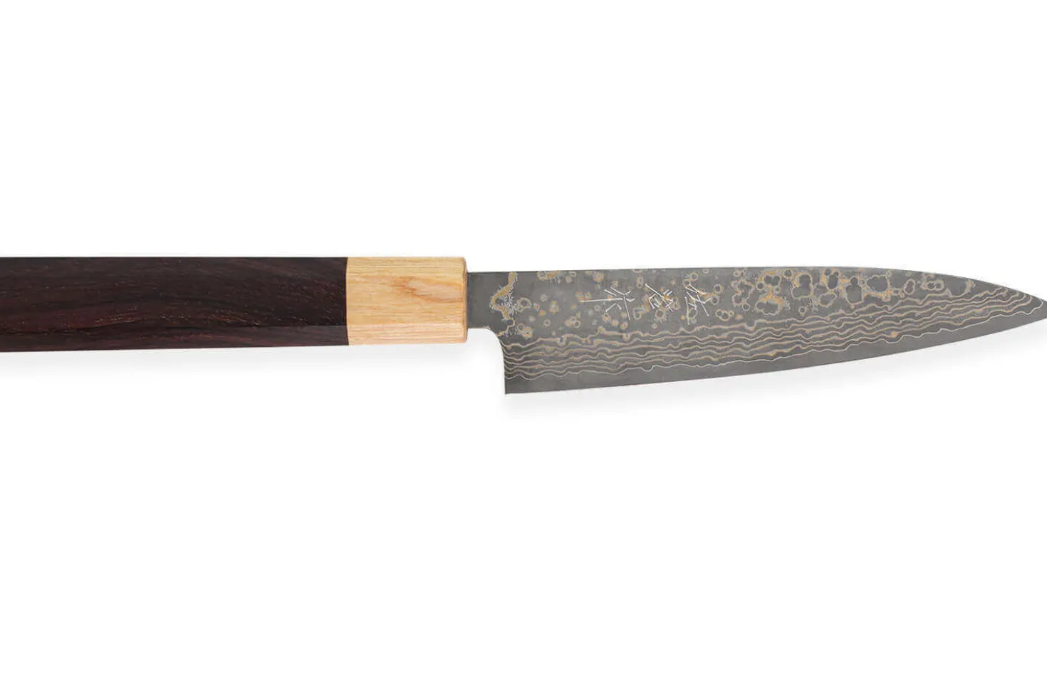 Couteau universel japonais artisanal Takeshi Saji VG10 Gold 13,5cm