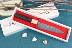Couteau universel japonais artisanal Takeshi Saji VG10 Gold 13,5cm