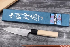 Couteau universel japonais artisanal Masakage Shimo 12cm Shirogami