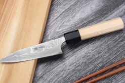 Couteau universel japonais artisanal Masakage Shimo 12cm Shirogami