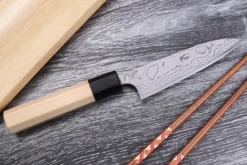 Couteau universel japonais artisanal Masakage Shimo 12cm Shirogami