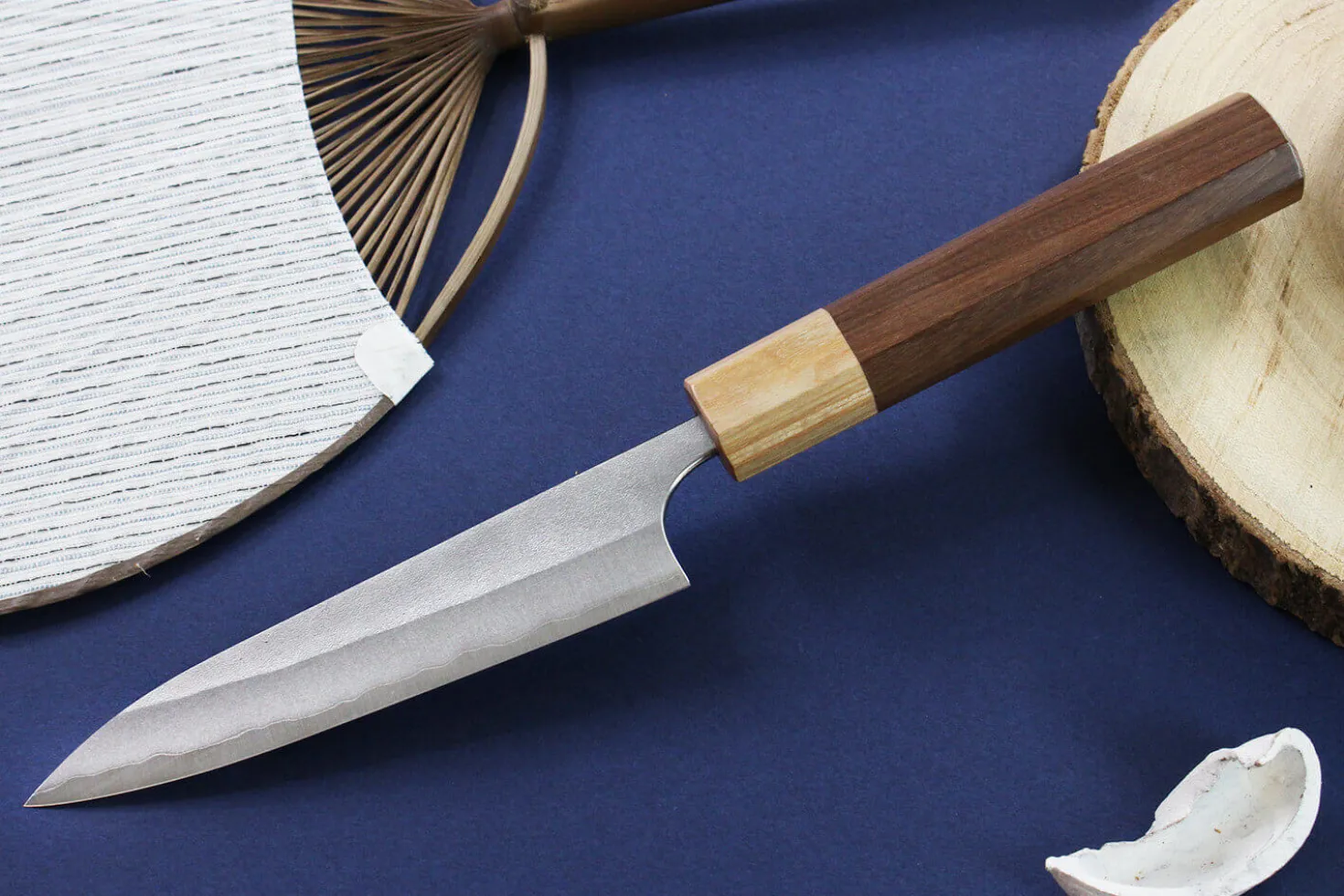 Couteau universel japonais artisanal Yoshimi Kato AS Nashiji 12cm