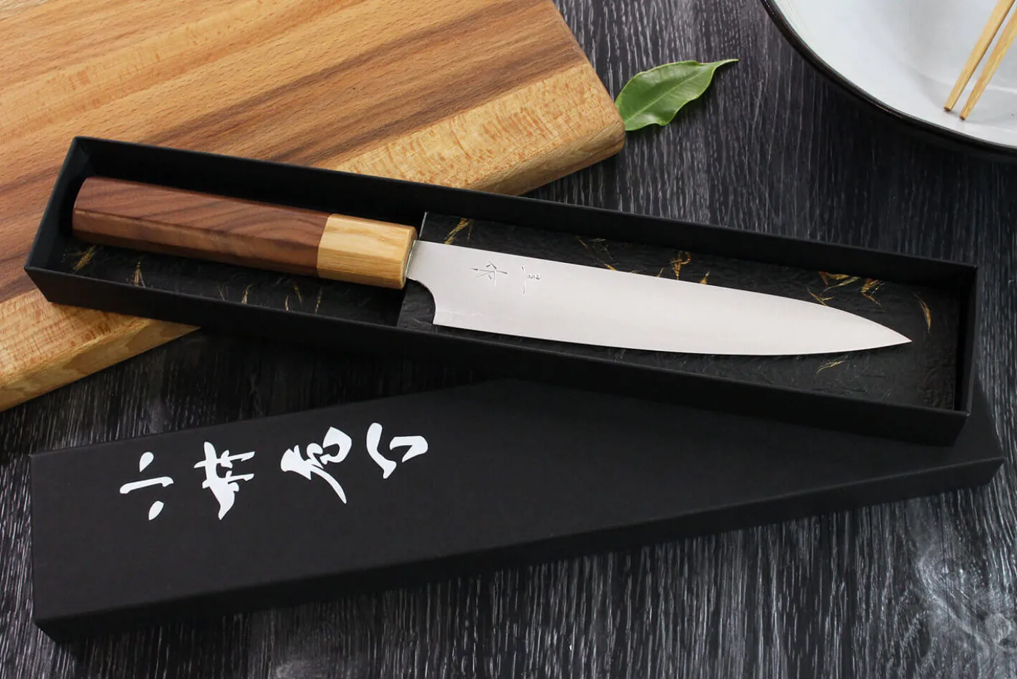 Couteau universel japonais artisanal Kei Kobayashi SG2 Octogone 15cm