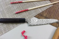 Couteau universel japonais artisanal Yoshimi Kato 15cm VG10 Nickel Damascus
