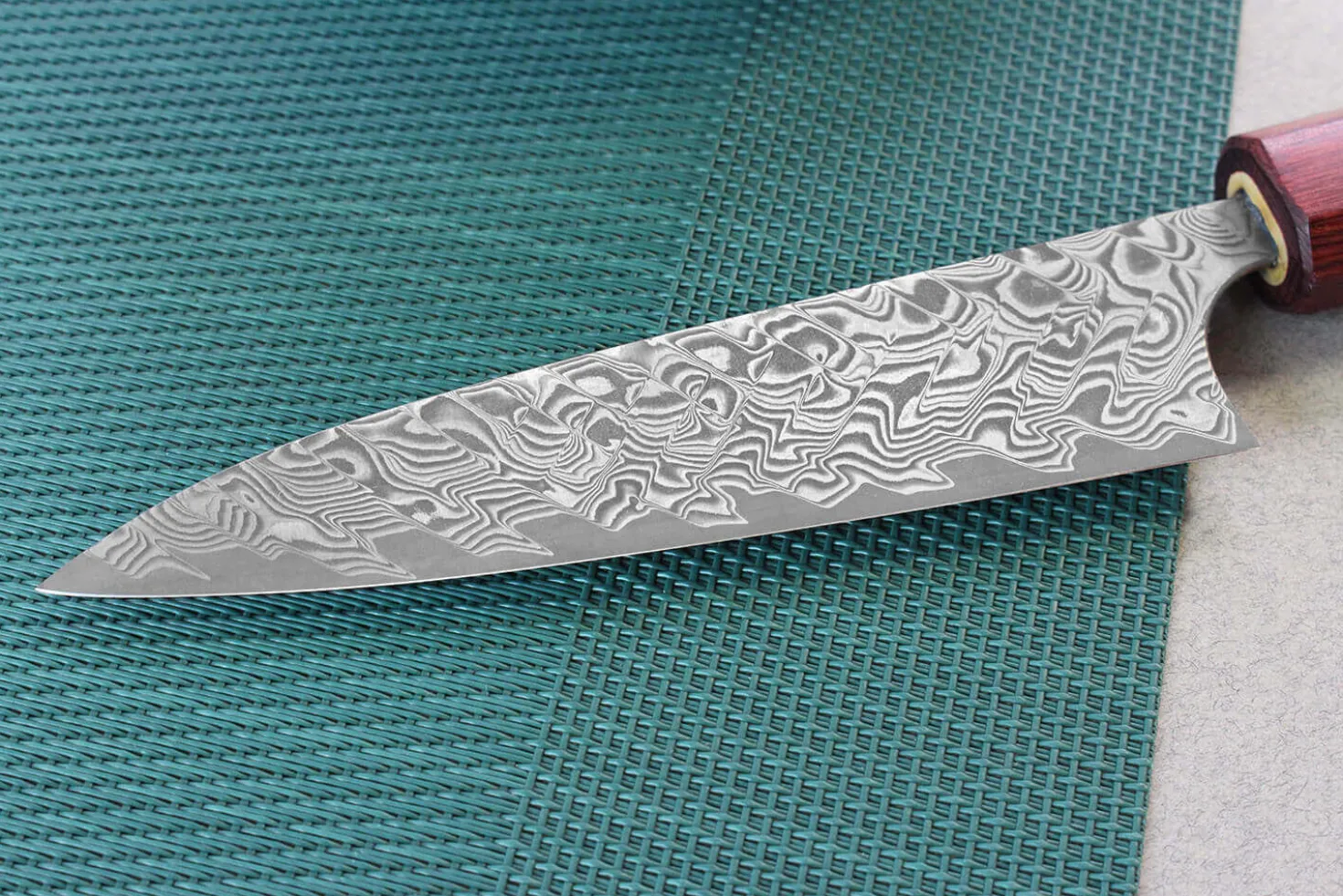Couteau universel japonais artisanal Yoshimi Kato 12cm SG2 Damascus