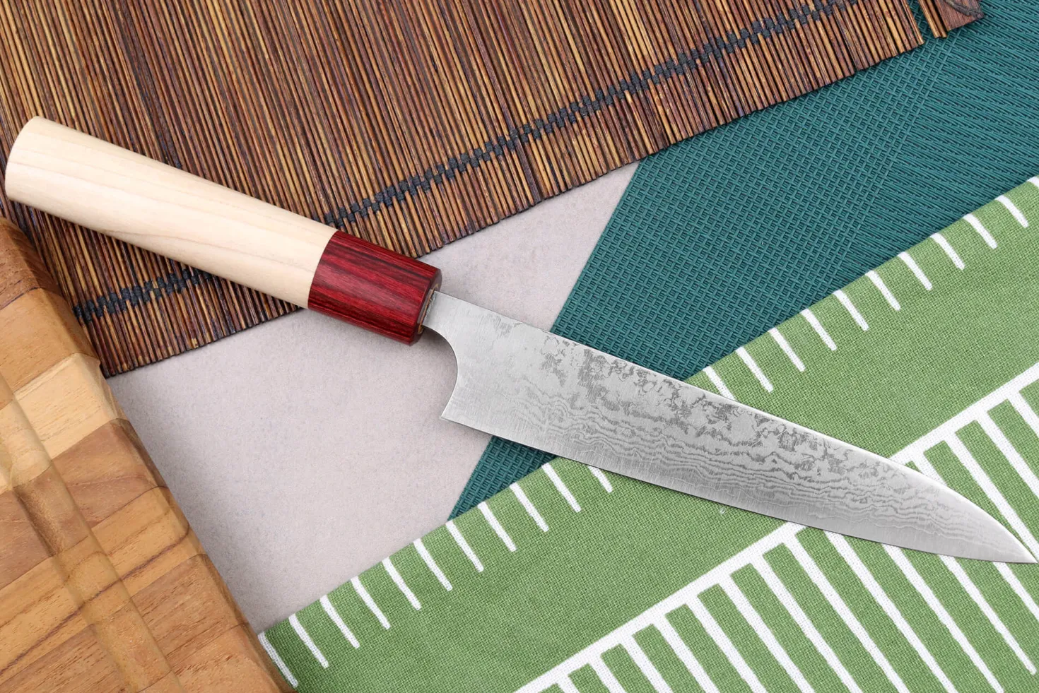 Couteau universel japonais artisanal Masakage Kiri 15cm damas 49 couches