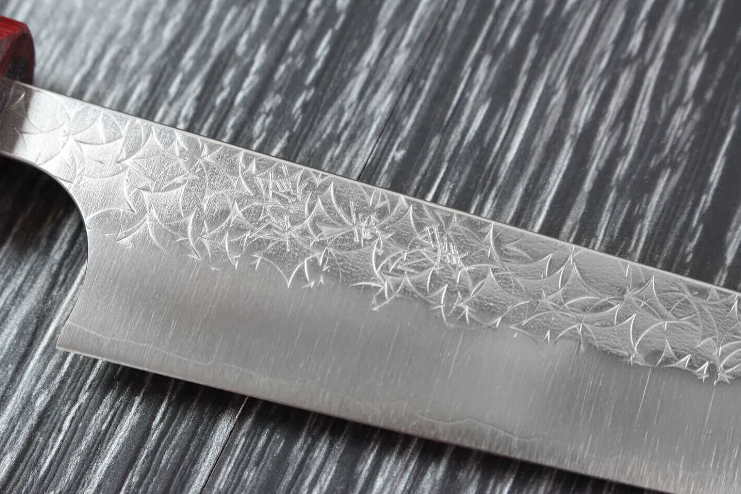 Couteau universel japonais artisanal Yoshimi Kato Minamo SG2 Tsuchime 14cm
