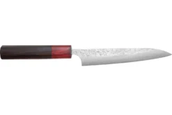 Couteau universel japonais artisanal Yoshimi Kato Minamo SG2 Tsuchime 14cm