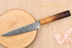 Couteau universel japonais artisanal Yoshihiro ZAD lame damassée 15cm