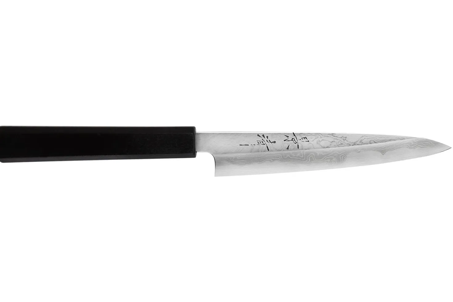 Couteau universel japonais artisanal Kagekiyo Yoshikazu Tanaka Damas Aogami 15cm