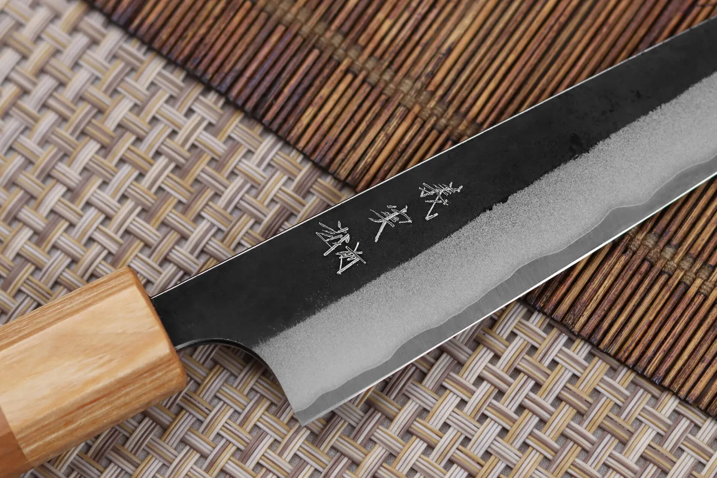 Couteau universel japonais artisanal Yoshimi Kato AS Brut 15cm