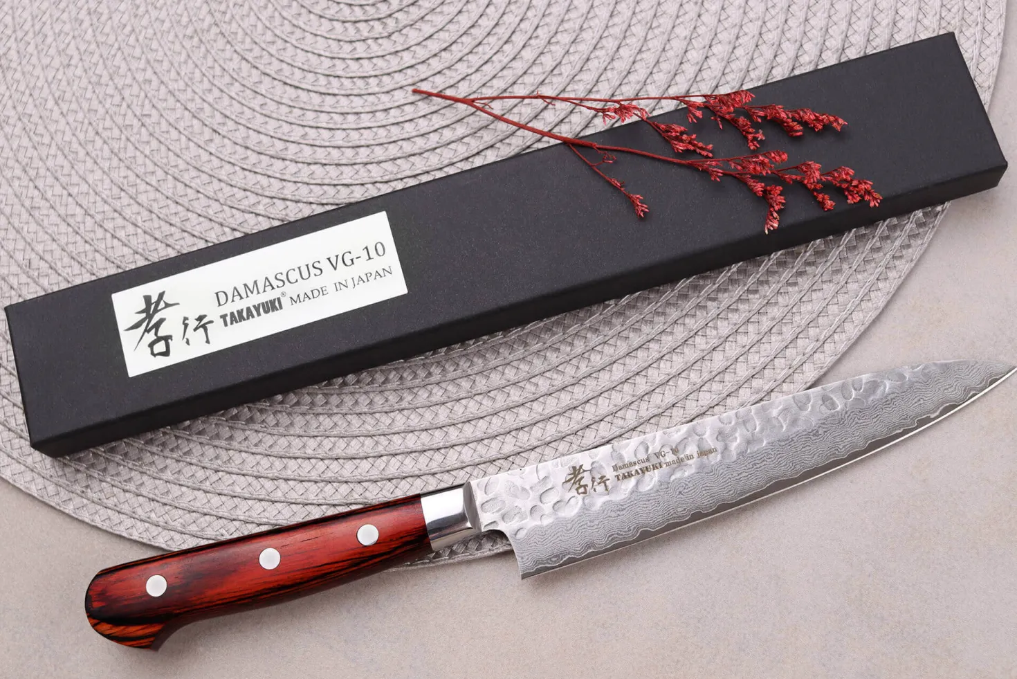 Couteau universel japonais 15cm Sakai Takayuki Damascus Western 33 couches