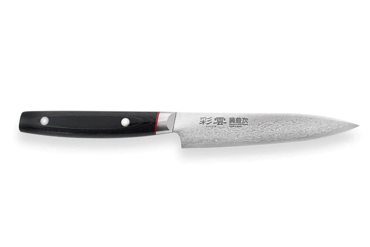 Couteau universel japonais Kanetsugu Saiun 12cm damas 65 couches