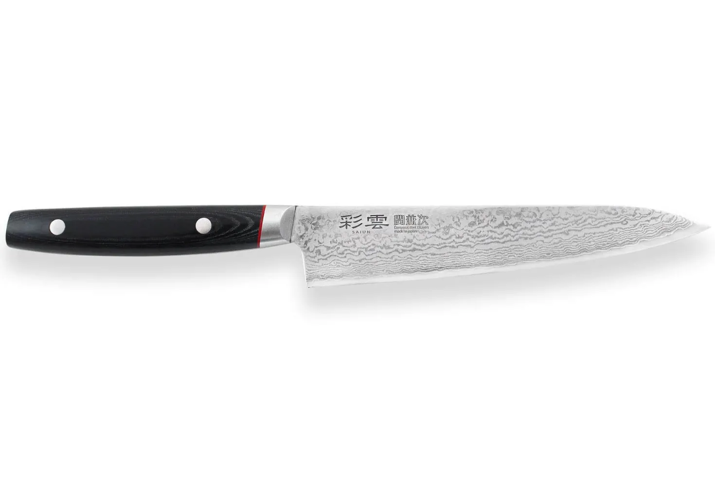 Couteau universel japonais Kanetsugu Saiun 15cm damas 65 couches