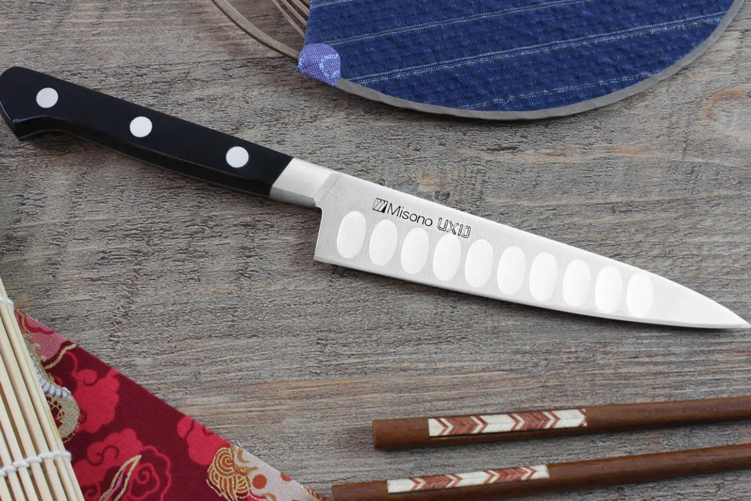 Couteau universel japonais Misono UX10 alvéolé 13cm