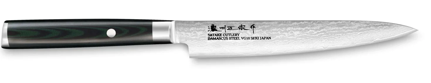 Couteau universel japonais Satake Cutlery Helios 15cm damas 69 couches
