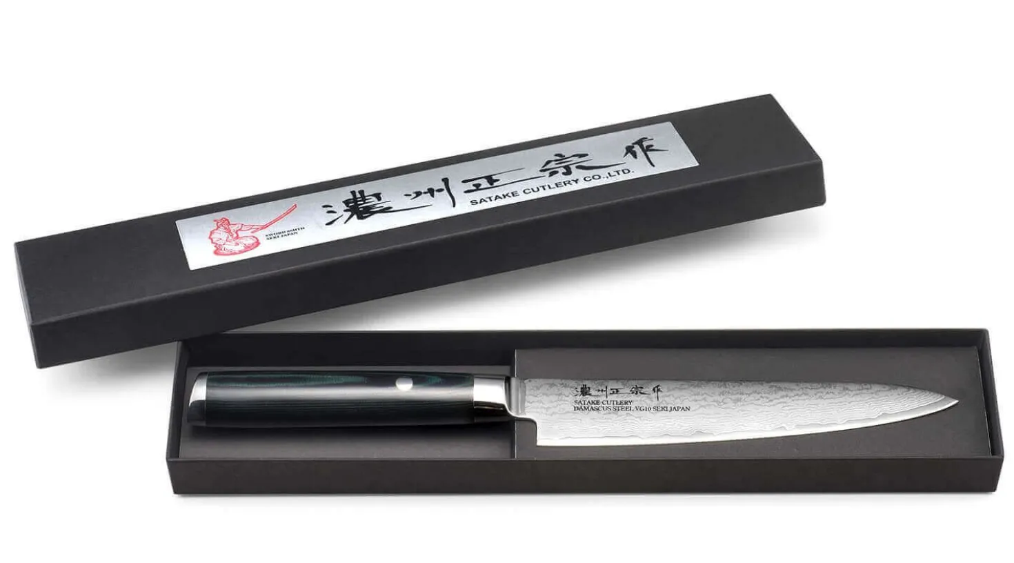 Couteau universel japonais Satake Cutlery Helios 15cm damas 69 couches