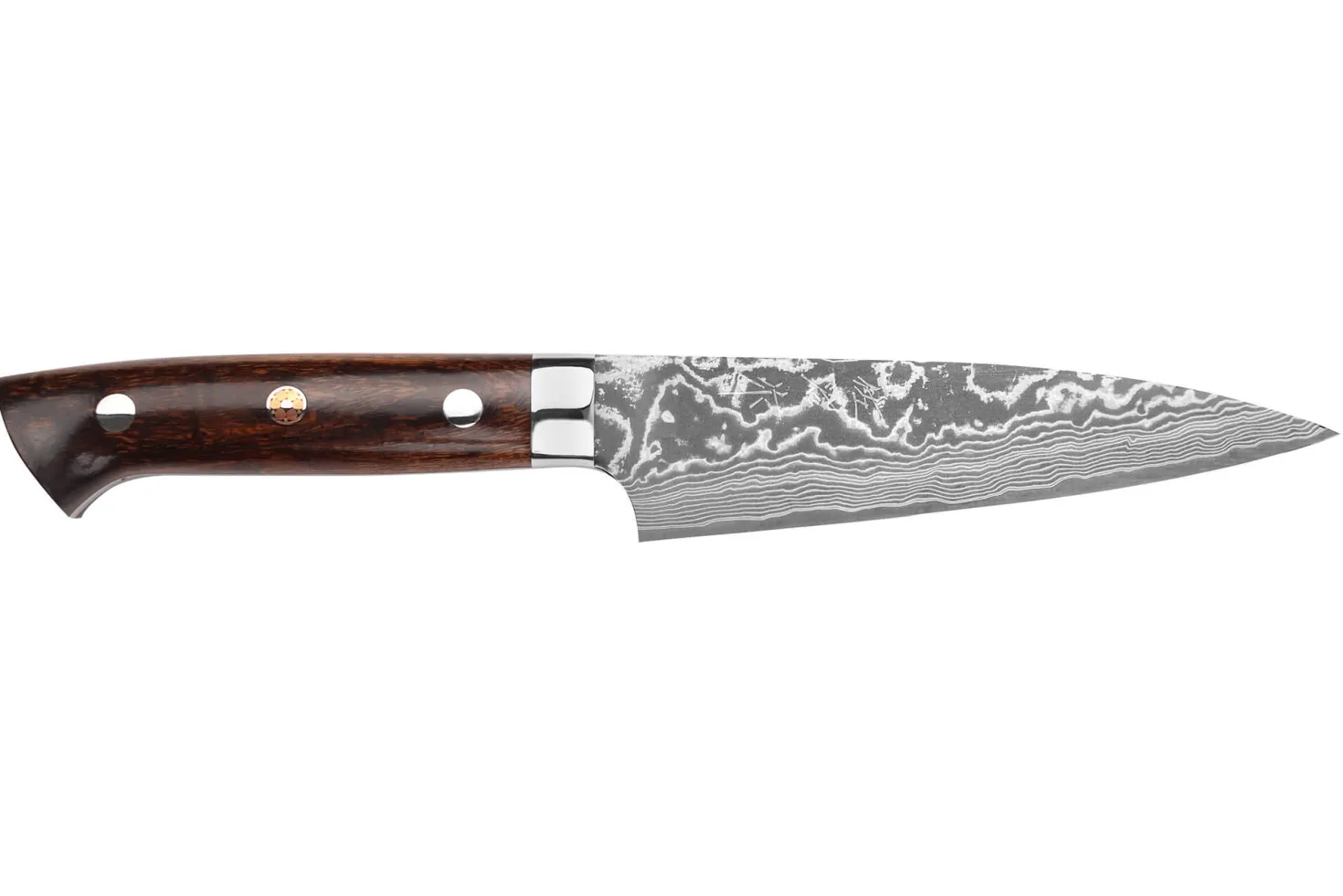 Couteau universel japonais Takeshi Saji R2 Damas Mosaïque 13cm